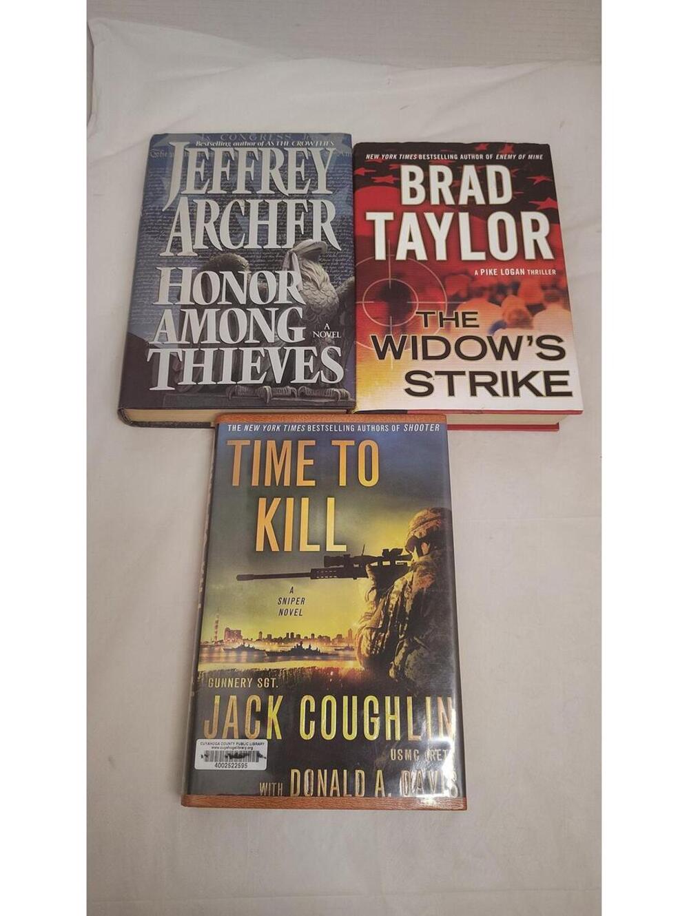 Military Thriller Suspense Hardcover Book Lot Archer Taylor Coughlin